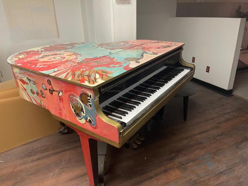 Painted Grand Piano