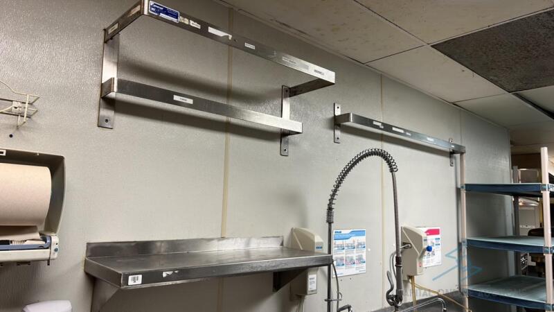 3 Wall Mounted Shelves/Utensil Holders