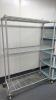 Metal shelving unit