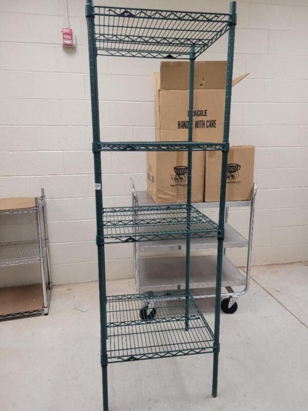 4 tier metal shelving rack