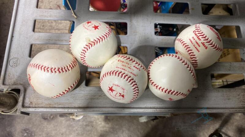 5 Crackerjack Old Timers Baseballs