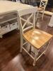 Antique White/light Counter Height Chairs - 3