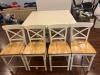 Antique White/light Counter Height Chairs - 4