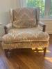 Upholstered Chair with Ottoman - 2