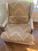 Upholstered Chair with Ottoman - 9