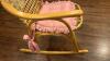 Antique Woven Rocking Chair - 2