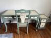 Distressed Desk Set: Desk, chair, Filing cabinet - 2