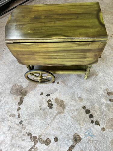 Antique Green Tea Cart