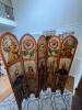 Hand Carved & Painted Soild Wood Room Divider-1 - 7