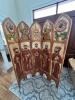 Hand Carved & Painted Soild Wood Room Divider-2