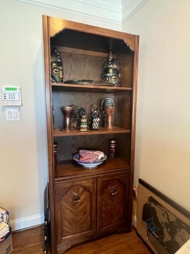 Dark Wood Display/Storage Cabinet