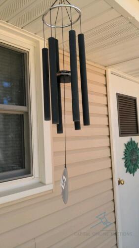 (10) Wind chimes and ornamental outside hanging items