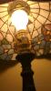 Tiffany Style Lamp, 3 pottery pieces - 3