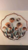 Copper Sunflower Wall Hanging