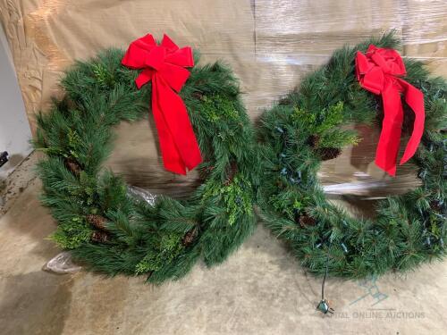 (2) Xmas Wreathes