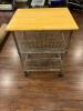 (2) Rolling Serving Carts