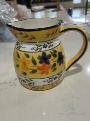 Yellow Painted Pitcher