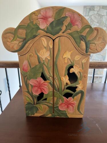 Hand-carved & Painted Display Case