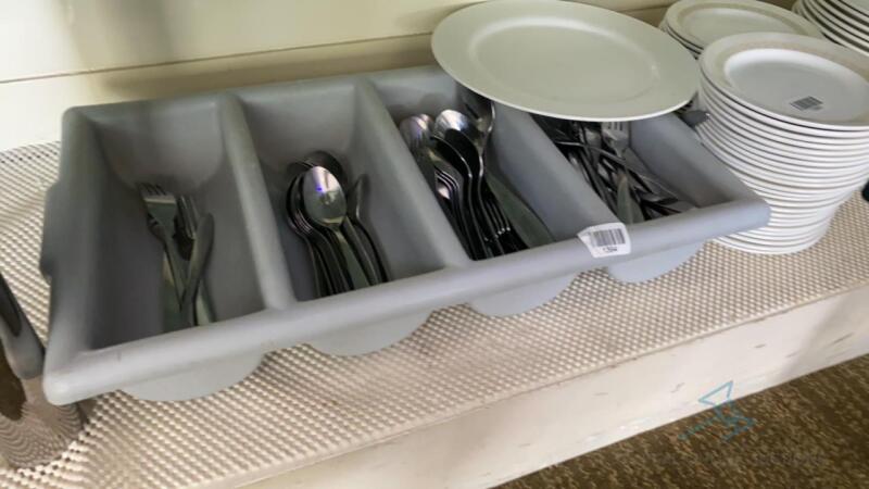 Silverware Holder With Silverware