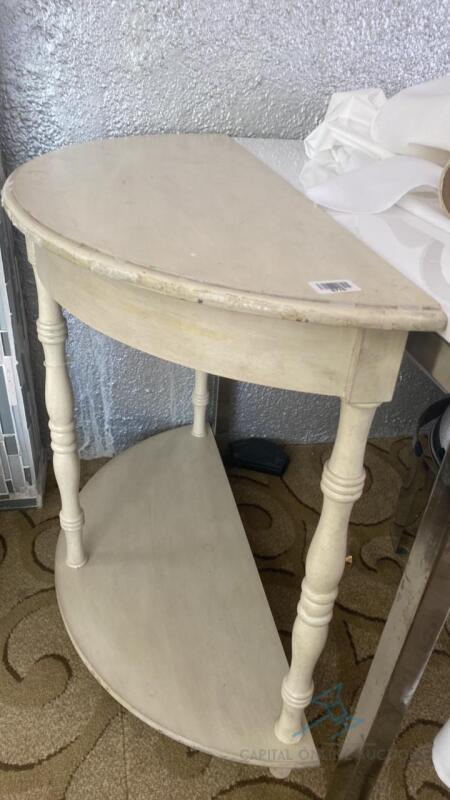 Half Round End Table