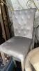 (2) Grey Upholstered Chairs - 2