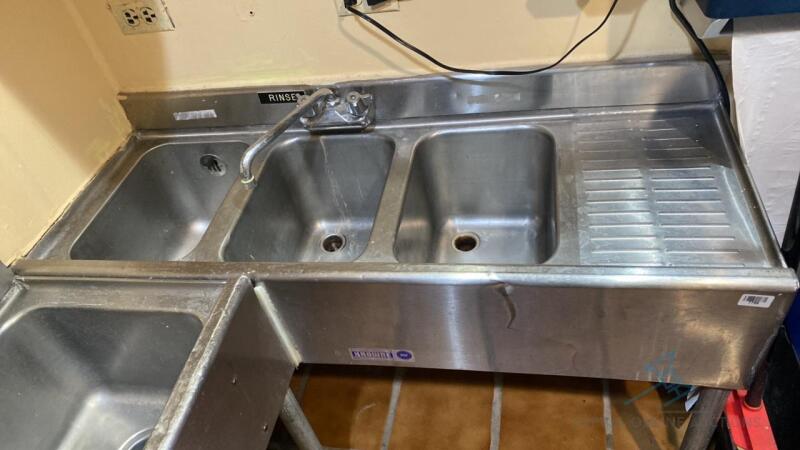 Three Compartment Sink