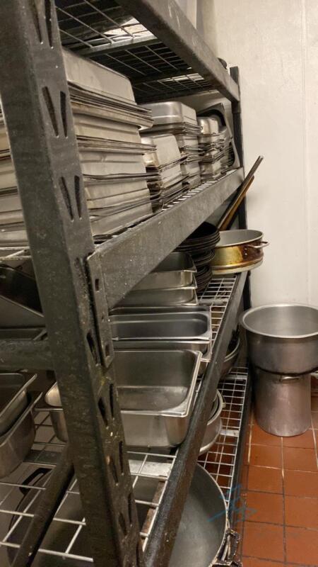 Large Smallware Lot with shelving