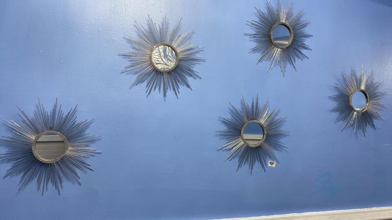 (5) Circular Decorative Mirrors