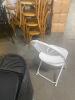 (100) New Plastic Fan Back Chairs (used once) - 2