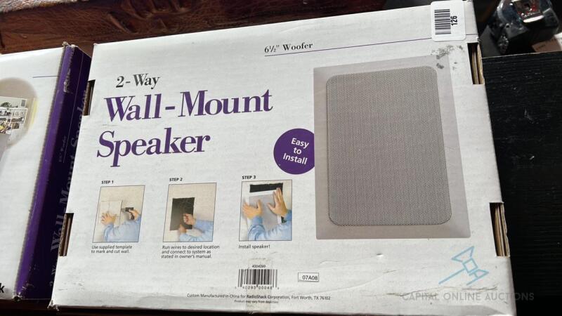 (2) Wall-Mount Speakers