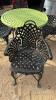 Green Outdoor table with 4 chairs - 3