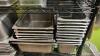 Large Lot of Assorted Metal Hotel Pans - 2