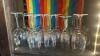 Huge Glassware Lot with Glass Racks and Dolly - 11