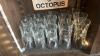 Huge Glassware Lot with Glass Racks and Dolly - 12