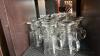 Huge Glassware Lot with Glass Racks and Dolly - 14