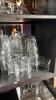 Huge Glassware Lot with Glass Racks and Dolly - 15