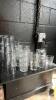 Huge Glassware Lot with Glass Racks and Dolly - 18