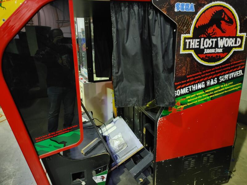 Jurassic Park The Lost World Arcade Cabinet