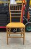 (50) Gold Resin Chiavari Chairs (Mixed Gold Colors)