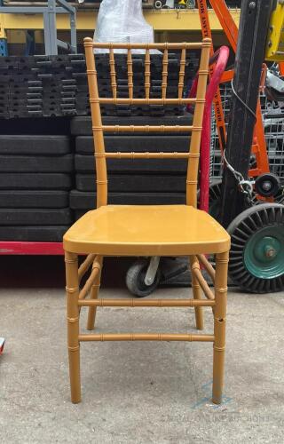 (50) Gold Resin Chiavari Chairs (Mixed Gold Colors)