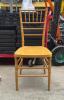 (50) Gold Resin Chiavari Chairs (Mixed Gold Colors)