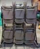 (82) Multiple Color Folding Chairs with Racks - 4