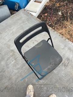 (35) Black Folding Chairs