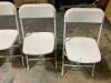 (180) White Folding Chairs - 7