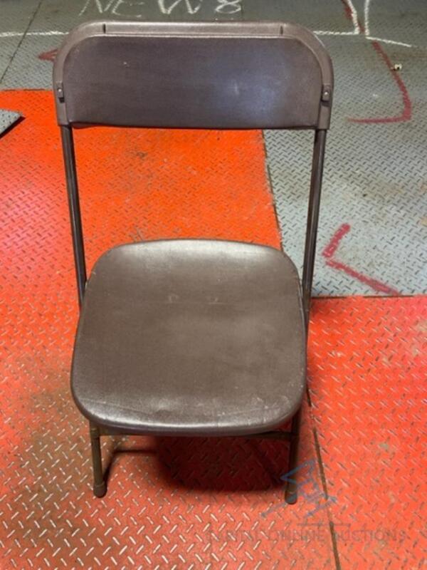 (200) McCourt Brown Folding Chairs