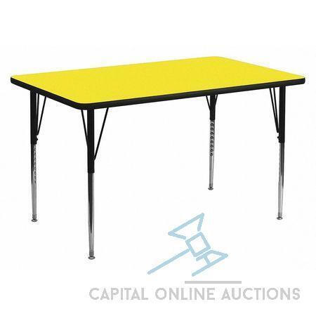 (4) Flash Furniture 6ft Kids Tables (non folding)