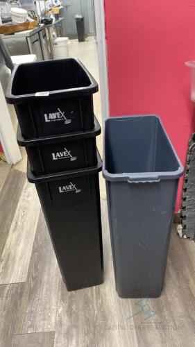 (4) Trash Recepticals