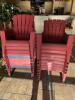 (17) Poly Adirondack Outdoor Chairs