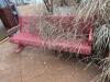 Pink Metal Bench