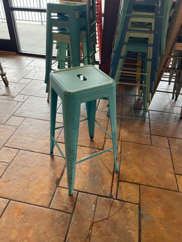 (3) Metal Barstools